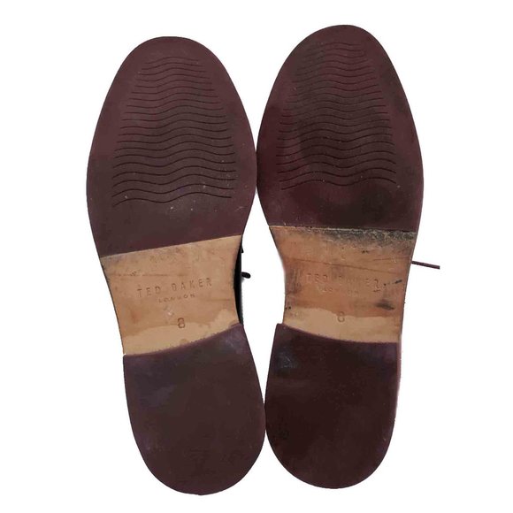 Ted Baker Layke Cap Toe Dress Shoes Navy Blue Men's Size USA 9M - Picture 5 of 5